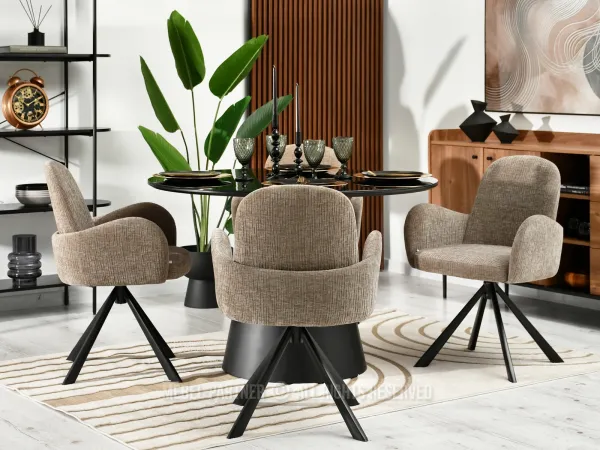 Krzesło z beżową tapicerką - nowoczesny wybór do Twojego domu